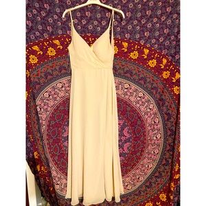 Champange chiffon gown